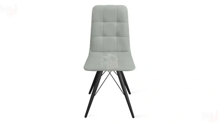 Стул Аспен К3 Черный муар, Велюр Confetti Silver