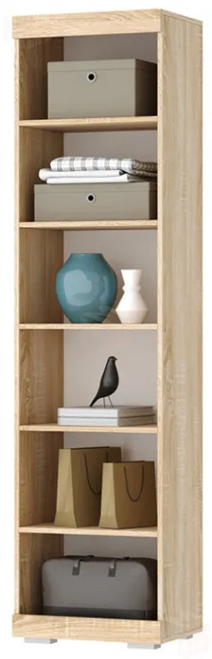 Шкаф Соната ШС-500  Дуб Сонома-Белый глянец