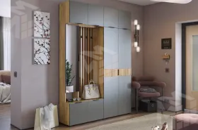 Прихожая Бери К4 дуб крафт золотой/графит