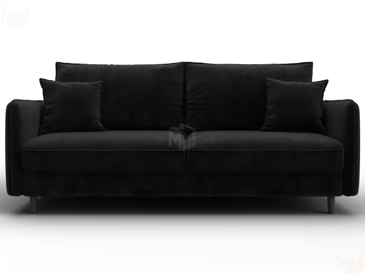 Диван прямой Лига-064 НПБ ( SEVEN 35 черный )