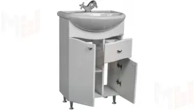 Тумба с раковиной Волна В1 60 см с верхним ящиком