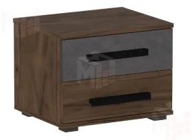 Тумба прикроватная с двумя ящиками Глазго