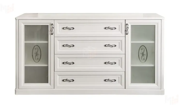 Комод Мишель белый матовый (гостиная)