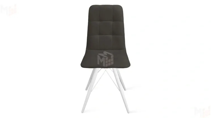 Стул Аспен К3 Белый матовый, Велюр Confetti Stone