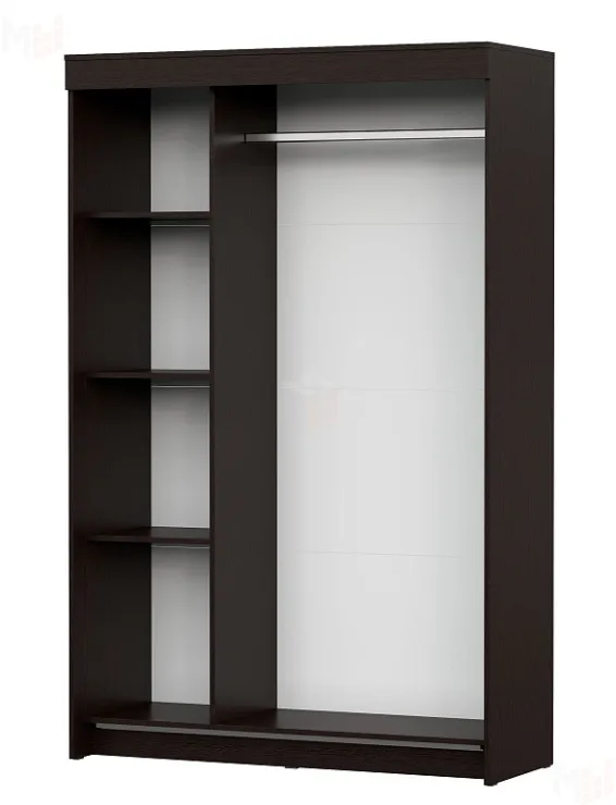 Шкаф-купе ШКП 2 Дуб Венге / Ясень Анкор Светлый