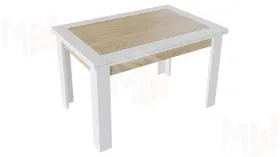 Стол раздвижной Хьюстон Тип 4  Белый, Дуб Крафт золотой