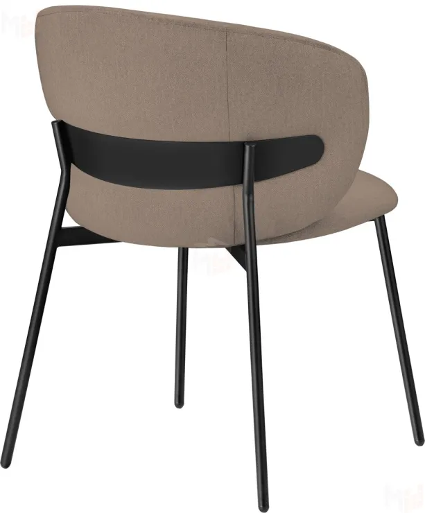 Стул на металлокаркасе TENEA Латте / черный