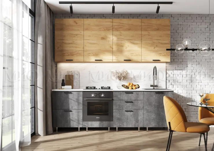 Кухонный гарнитур Рио NEW ЛДСП 2.4 компоновка №2