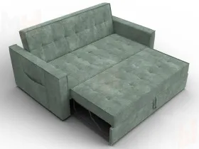 Диван прямой Лига-104 (140) ( BRUT 08 зеленый )