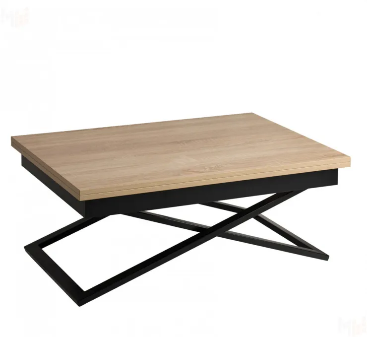 Стол-трансформер Accord D89/S53 Дуб сонома/Черный