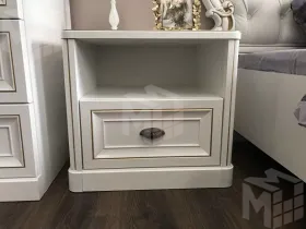 Тумба прикроватная детская Натали белый глянец