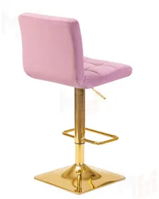 Стул барный DOBRIN GOLDIE (пудрово-сиреневый велюр (MJ9-52))