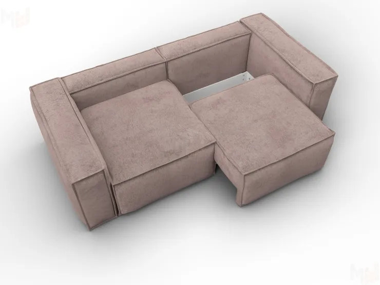 Диван прямой Лига-081 НПБ ( TOWER 05 бежевый )