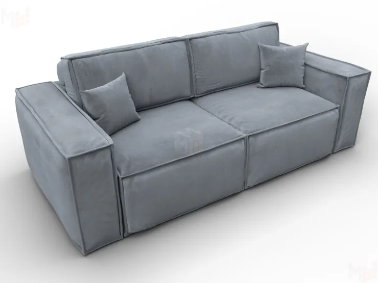 Диван прямой Лига-081 НПБ ( TOWER 10 серый )