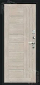 Входная металлическая дверь Проф Букле черное/Cappuccino Veralinga