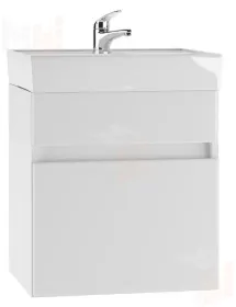 Тумба подвесная под умывальник "Енисей 50" Классик с одним ящиком В1 Айсберг