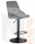 Стул барный DOBRIN JOSEPH BLACK (серый велюр (MJ9-75))