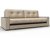 Диван прямой с декором Лига-096 НПБ ( Бежевый;Коричневый )