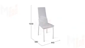 Стул Кредо Белый муар, к/з Белый
