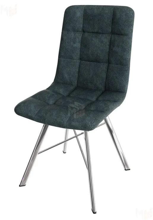 Стул Чили (замша серая, ноги хром)