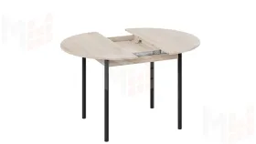 Стол обеденный раздвижной Терра Черный, Сонома