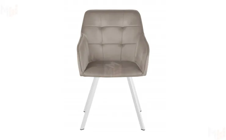 Кресло поворотное Мони Confetti smoke/белый