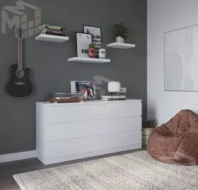 Комод Варма 6Д белый 