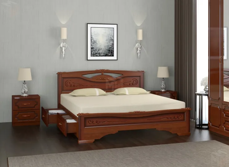 Кровать из массива Елена-3 (140*200)