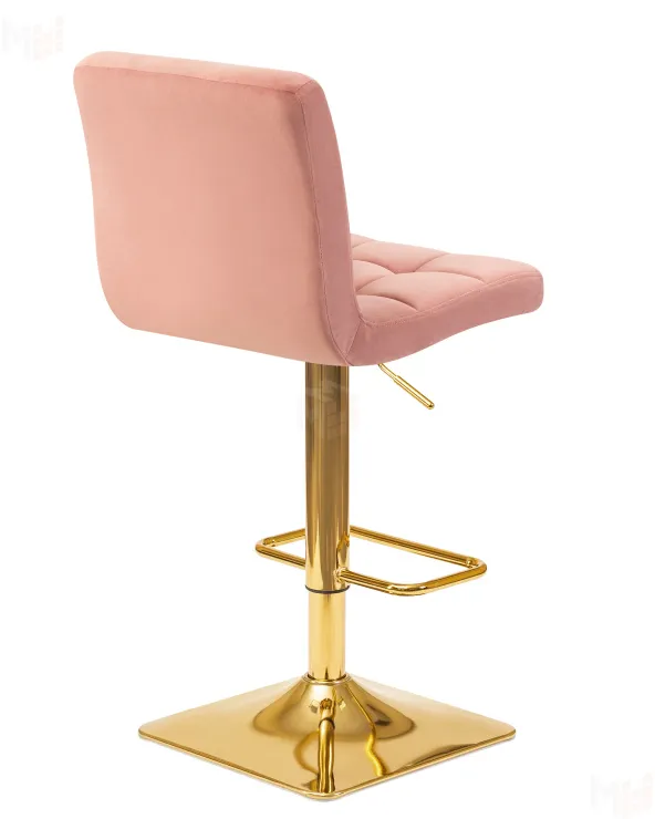 Стул барный DOBRIN GOLDIE (пудрово-розовый велюр (MJ9-32))