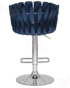 Стул барный DOBRIN MARCEL (синий велюр (MJ9-117))