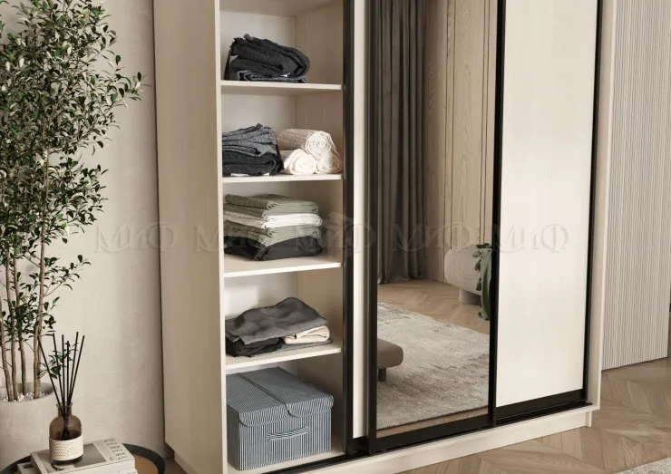 Шкаф-купе Тринити New (1800) Сандал светлый/1 зеркало