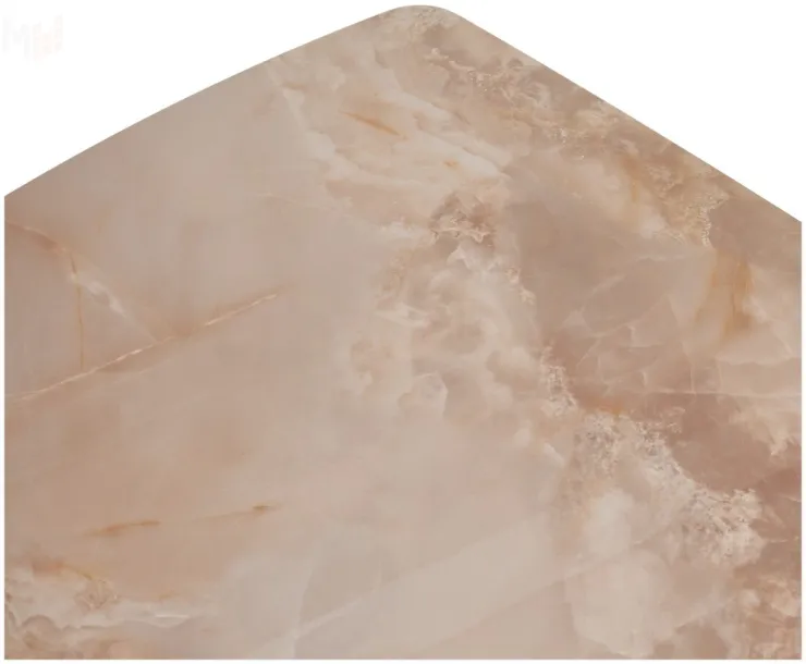 Стол ALATRI 120 GLOSS AMBER JADE SOLID CERAMIC / BLACK