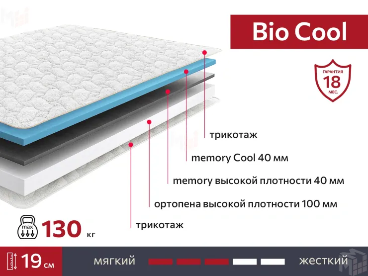 Матрас BIO Cool 80х200 см