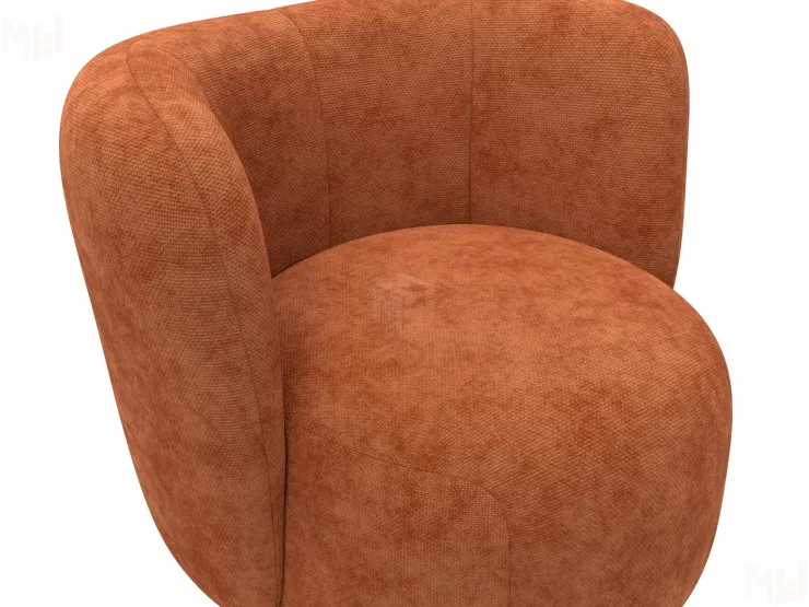 Кресло Лига-072 ( шеннил CRUZ 60 терракотовый )