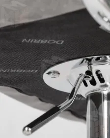 Стул барный DOBRIN KRUGER ARM (серый велюр (MJ9-75))