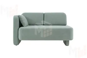 Кушетка Хьюстон на пружинном блоке Зеленый