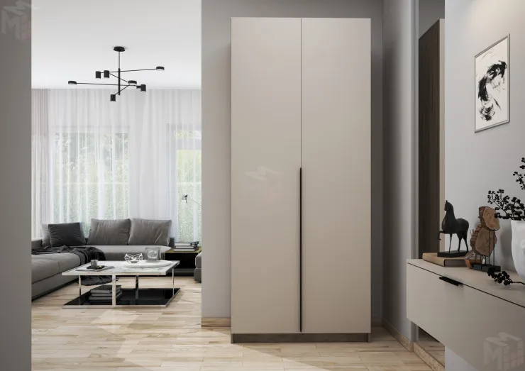 Шкаф 2-х створчатый со штангой Бохо ШК-001