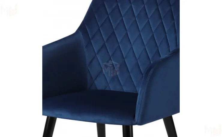 Барное поворотное кресло Барли К Confetti blue/черный