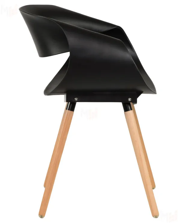 Стул обеденный DOBRIN ALIEN (ножки светлый бук, цвет чёрный (B-03))