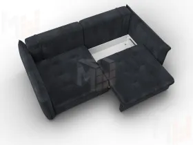 Диван прямой Лига-100 НПБ ( TOWER 11 темно-серый )