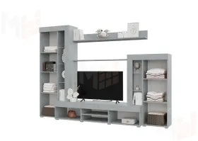 Гостиная Дельта ЛДСП (Белый/бетон)