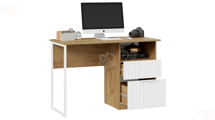 Стол письменный Хилтон Тип 1 - 404.005.000 Белый матовый