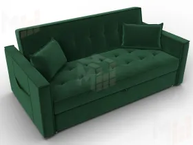 Диван прямой Лига-104 (160) ( SEVEN 626 зеленый )