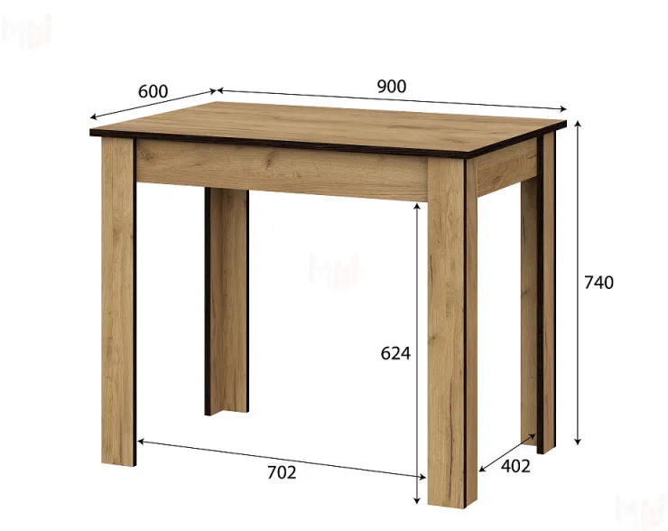 Стол обеденный СО 1 Дуб Золотой