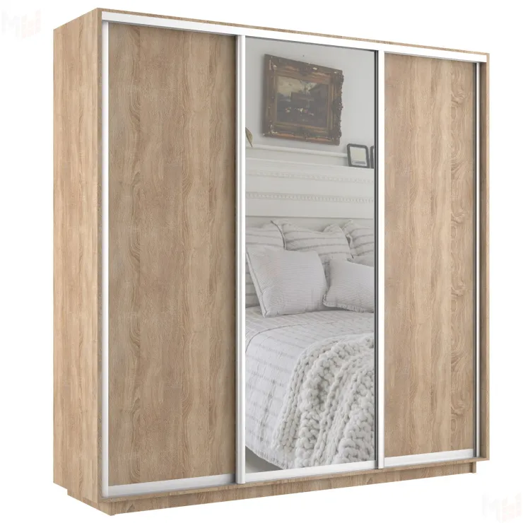 Шкаф-купе Экспресс трио 1 зеркало 2100 (сонома)