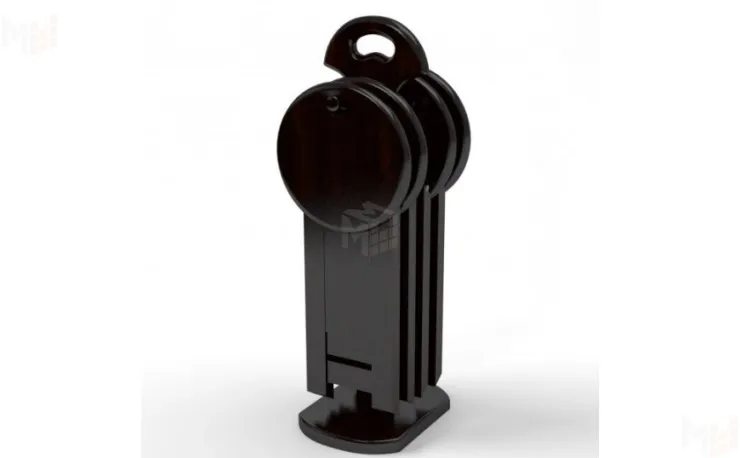 Комплект складных деревянных табуретов Оливия венге