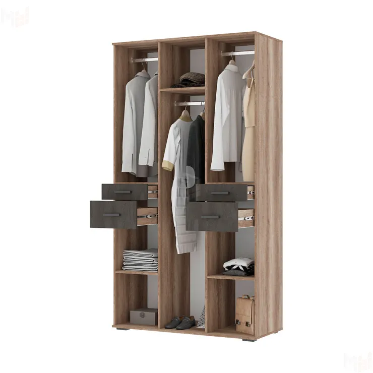 Шкаф Нельсон ШК-02 дуб каньон/железный камень