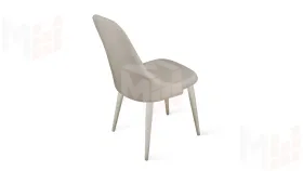 Стул Франк (конус) исп. 2 - ДП2-30 Капучино матовый/Микровелюр Catania Ivory (бежевый)