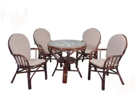 Стул из ротанга с подушкой 04/16