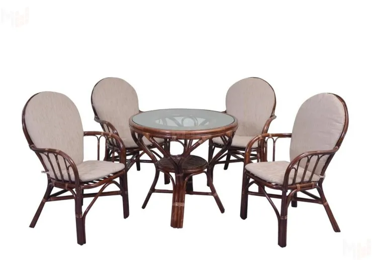 Стул из ротанга с подушкой 04/16